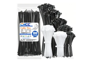 100pcs/bag Cable Zip Ties Heavy Duty Premium Plastic Wire Cable Tie Raw Materialcable Tie
