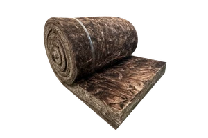 Brazil Glass Wool Insulation Roll ECO Brown Thermal Acoustic Blanket Felt For Building Roof Wall HVAC A1 Fireproof ASTM CE ISO