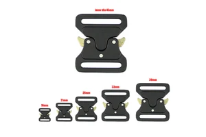 33mm Metal Quick Release Clips With Engraved Logo Tactical Buckles 1.25inch Metal Clip For Dog Collars