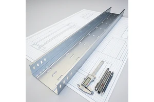 CE Certified Hot Dip Galvanized Perforated Cable Tray Steel Bridge Trunking For Industrial Wiring Management