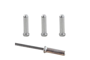 Aluminum Alloy Customizable Derailleur Cable End Cap for Mountain Bike Brake Shifter Line 4mm Silver Finish