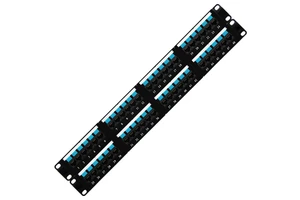 19inch 48 Port Cat5e Patch Panel Galvanized Sheet - Factory Direct for Large Data Centers