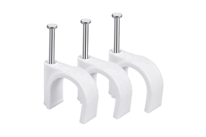 High Quality Round Cable Clip Plastic Circle Nail for Fixing Wires