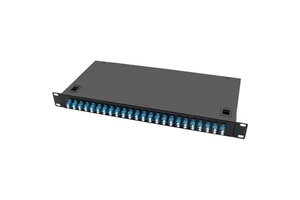 24 port 48 core Patch Panel 19'' 1u fiber optic patch panel rack mounted fiber optic equipment