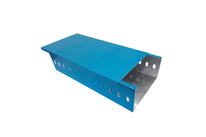Affordable a Variety of Sizes Steel Galvanized Solid Trough Type Cable Tray with Cover