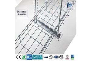 Easy installation Wire Mesh Basket Cable Tray with Full Certifications Flexible Connection for Various Cable Layout Solutions