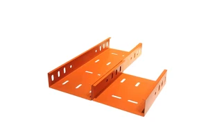 CE Certificate Customized Ventilated Stainless Steel Powder Coated Cable Tray For Public Facilities