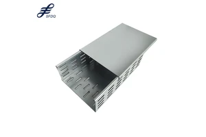 Metal Electrical Perforated Cable Tray Trunking Wire Duct For Industrial