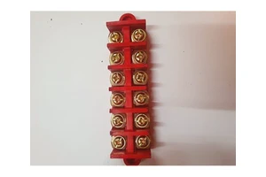 High Conductivity Copper Alloy Pole Screw Terminal Block for 11 to 20 AWG Electrical Cables Durable Screw Clamp Connector