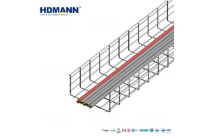 Hdmann ISO Certified 100x300mm Stainless Steel 304 Wire Mesh Cable Tray for Modern Laboratory Cable Management