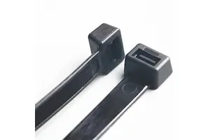 Manufacturer's Bulk Self-Locking Nylon Cable Ties Cross-Border Wire Ties Black and White Cable Ties 2.5mm Width