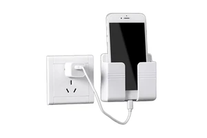 Universal Multifunction Home Mobile Wall Mount Stand Phone Charging Holder Bracket Storage Mobile Phone Holders