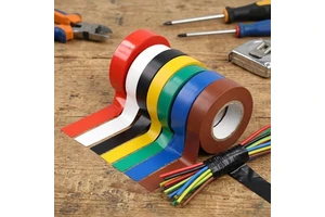 SZS Solid PVC Electrical Insulating Tape Flexible 0.13mm X 18mm X 20m -20C to 60C for Electric Wires Installation