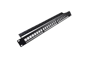 Customization High Quality 24 Port 1U 19Inch UTP Blank Patch Panel 19 Inch Rack Mounting Patch Panel Without Module