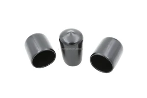 Soft PVC Vinyl Cable End Cap Black