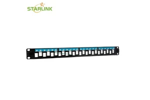Starlink UTP Blank Patch Panel with Back Bar 24 Ports