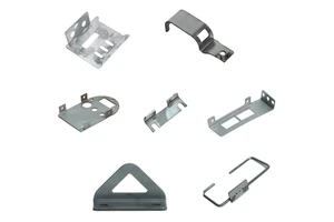 Custom Black Powder Coating Wall Mounting Bracket Aluminum Steel Copper Iron Sheet Metal Fabrication With Stamping