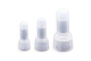 1000 PCS Power Electric Closed End Crimp Connectors White Plastic PA66 Wire End Caps -22-10 Gauge UL94V-2 Flame Retardant
