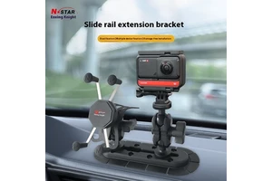 Enxing Knight Vehicle-Mounted Central Control Adhesive Slide Pillow Base Dashboard Slide Rail Expansion Bracket T-Bolt Mounts