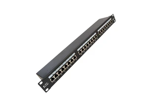 19 Inch 1U Keystone Jack Patch Panel Manufacturers 24 Port 3m Patch Panel with Cable Manager