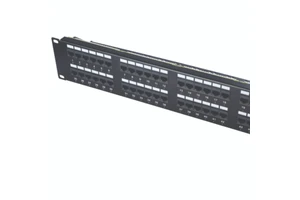Cat6 UTP Unshielded 48 Port 2U 19 Inch Wall & Rack Mount 110 Krone Dual IDC Gigabit RJ45 Networking Patch Panel