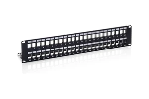 Easy Installation Premium 2U 48 Ports Rack Empty/Blank Patch Panel for Network