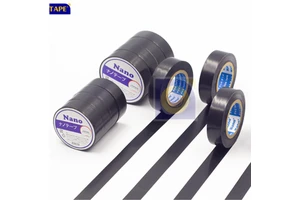 Black Strong Flame Retardant Adhesive Fireproof Rubber Plastic PVC Electrical Insulating PVC Tape made in Viet Nam