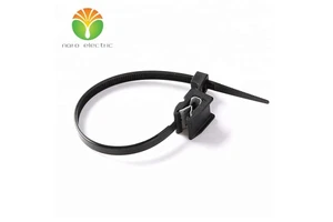 Cable Ties with Fixing Elements for Electrical Industry 082653 Plastic Tie Wrap