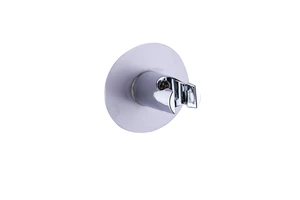 No Drill Adhesive Shower Head Holder - Chrome Wall Mount Bracket for Handheld Bidet Sprayer