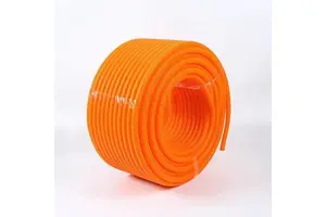Factory Direct High Quality Flexible PVC Heat Resistant Corrugated Electrical Conduit Pipes Orange Plastic Corrugated Tube