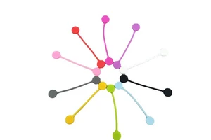 Silicone Magnetic Cable Ties Metal Magnet Cord Clips for Cable Wire for Home or Car Fridge Organization
