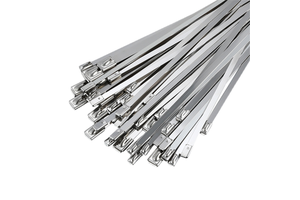 High Temperature Resistant Cable Ties SS304 Self-Locking Stainless Steel 4.6*100mm Raw Material Metal Zip Ties