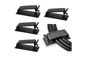 3M Self Adhesive Cable Management Clips, Cable Organizers Wire Clips Cord Holder for TV PC Ethernet Cable Under Desk Home Office