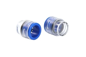 ANMASPC FPF14/16MM Plastic Clear Microduct End Caps Connector for Air Blowing Optical Fiber Cable End Stop Coupler