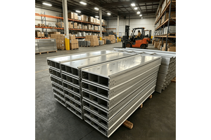 Hot-Dip Galvanized Fireproof Cable Tray, Customizable Size & Thickness for Cable Protection