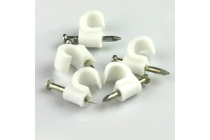 New Arrival Electrical Plastic Fixing Cable Clips Round Type 5mm 6mm 7mm 8mm 9mm 10mm 12mm 14mm 16mm 18mm 20mm