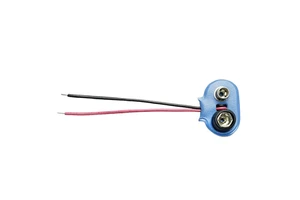 Black Red Cable Connection Wires Standard Interface T Type Plug Lead 9V Battery Snap Connector Clip Lead