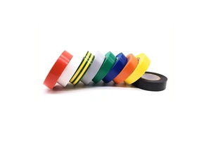 High Voltage Vinyl Black Color PVC Electrical Insulation Fire Retardant CE RoHS Wire Insulating Manufacturer FR Adhesive Tape