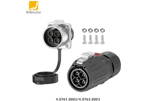 LP32 Waterproof High Current Industrial Cable Connector IP67 Rated 300/600V 50A PBT Power Wire Connections Male/Female