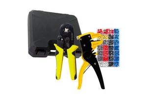 Insulated Terminal Tool Kit 1200PCS Wire Battery Cable Lug Crimping Cord End Cable Ferrule Crimping Tool Set