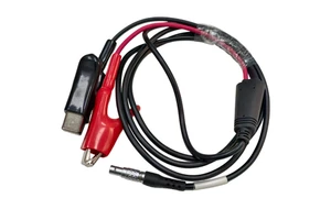 OEM Battery Power Supply Cable with Alligator Clamps Metal Circular Connector Wire Harness