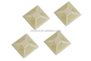 HF-Shaw High Quality TM Series Nylon Cable Tie Mount Base Set Self Adhesive Wire Black 30mm Electrician Push Mount Certified