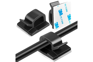 Wcl-0805 Self-adhesive Wire Rope Clip 3m Adhesive Cable Clips Plastic Nylon Cable Organizer