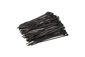 BAOTENG 100 Pieces 100*2.5mm Self-Locking Nylon Cable Ties Multi Color Flexible ISO/CE Certified 18-250lbs Tensile Strength