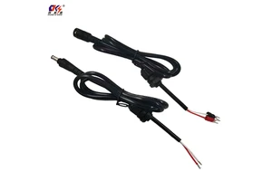 Customized 5.5*2.1mm 5.5*2.5mm DC Male or Female Barrel Plug Connector Extension Socket Power Cable for CCTV LED Strips