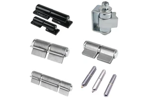 Ball Bearing Steel Body Aluminum Body Welding Hinge With U Bush Bracket For Swing Gate