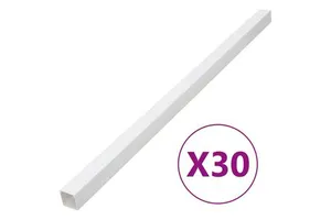 PVC Cable Trunking Cable Tray 2.4x1.6 In White For Cable Wiring