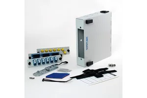 OEM ODM Fiber Optic Patch Panel DIN Rail or Wall Mount with ST SC and LC SingleMode Adapter Plates