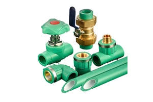 Safe High Pressure Corrosion Resistant PPR Pipes Fittings Chinese Standard /T Water Supply System