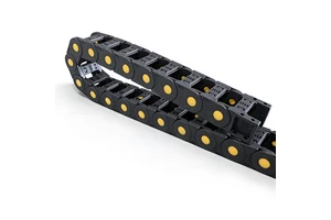 Yodel Wholesale Price Esteira Porta Cabos Cnc Plastic Flexible Cable Tray 25x57mm tank Chain Cable Carrier Dragchain